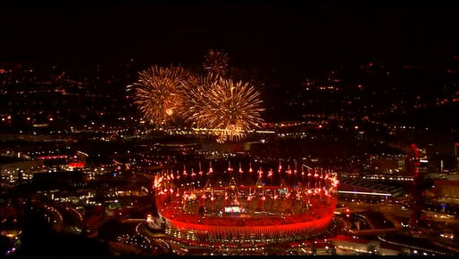 2012 Olympics Closing Ceremony London, The Who Fireworks stadium