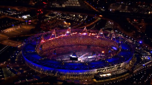 2012 Olympics Closing Ceremony London, we will rock you fireworks