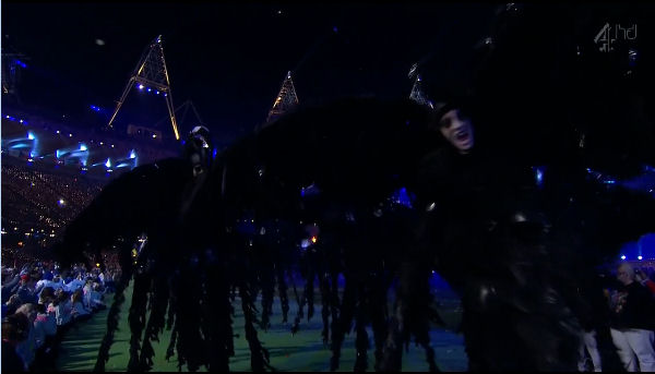 2012 World Olympic Games Paralympics Closing Ceremony black crow raven