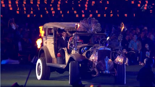 2012 World Olympic Games Paralympics Closing Ceremony royal caanibalism car venus lucifer logo