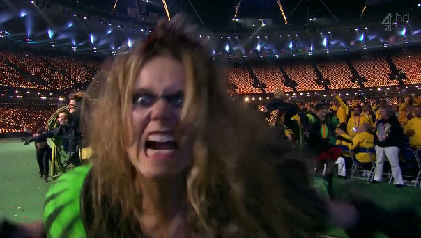 2012 World Olympic Games Paralympics Closing Ceremony evil face