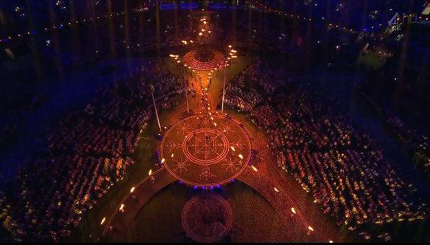 2012 World Olympic Games Paralympics Closing Ceremony The Final Flame sharing