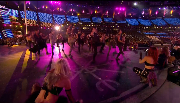 2012 World Olympic Games Paralympics Closing Ceremony stage markings witchcraft