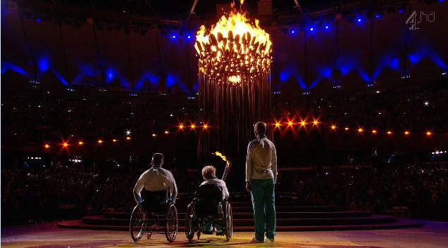 2012 Paralympics London cauldron torch enlightenment