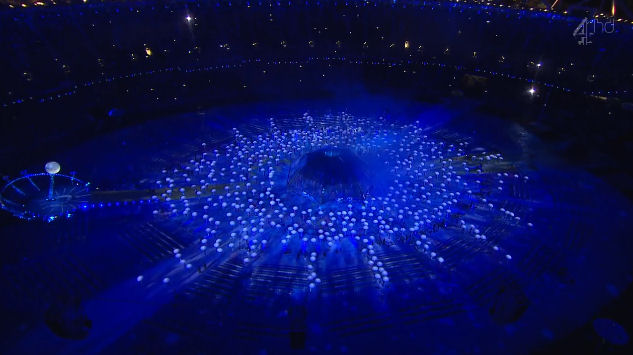 2012 Paralympics London umbrellas form all seeing eye illuminati