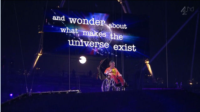 2012 Paralympics London Hawking and wonder what makes the universe exist
