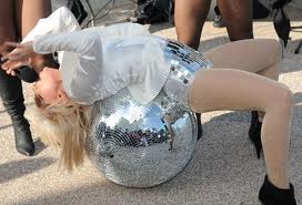 Lady Gaga mirror ball moon