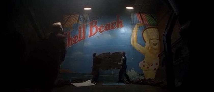 Shell Beach wall in Dark City