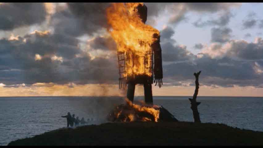 The Wicker Man movie celtic human sacrifice to the sun