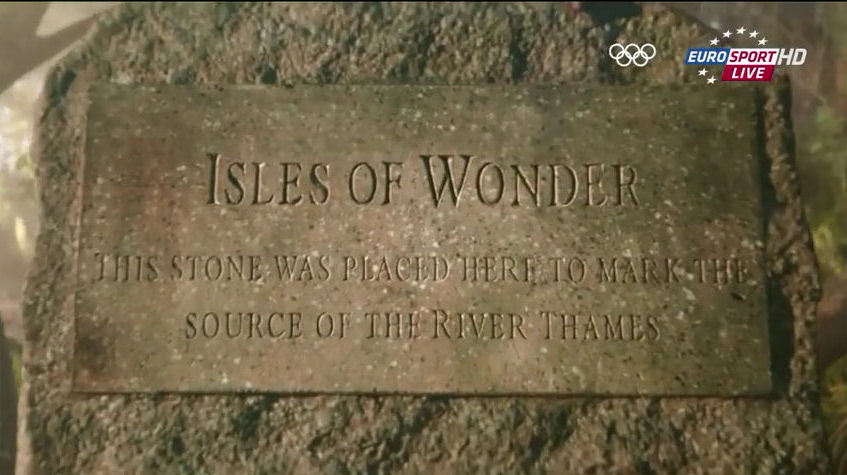 2012 London Olympics Opening Ceremony Isles of Wonder stone