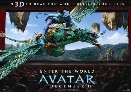 Avatar 3d movie ad