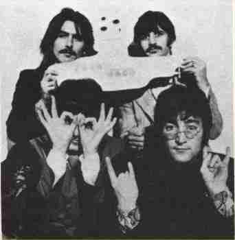 Beatles 666 devil horns