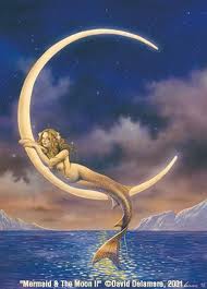 mermaid and the moon II moon logo