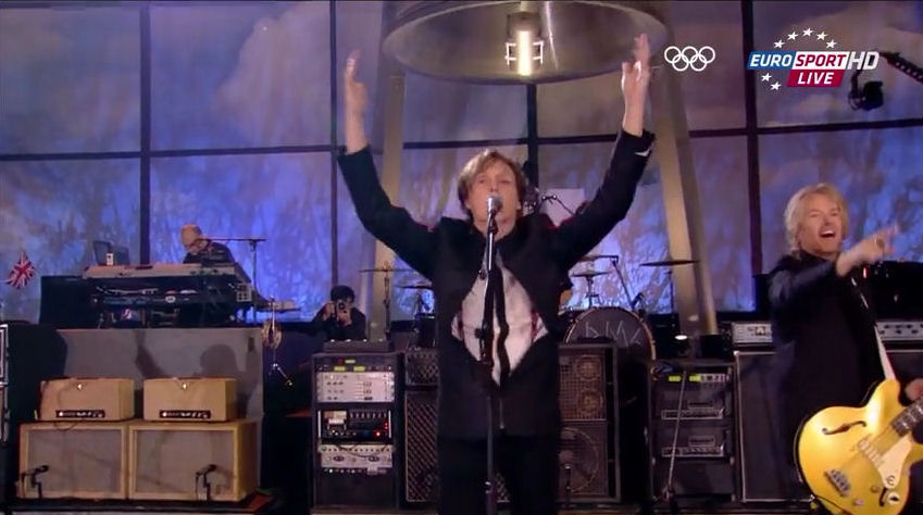 2012 Olympics opening ceremony Sir Paul McCartney chants illuminati witchcraft Nanna spell with crowd