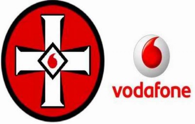Vodafone KKK blood drop 666 logos
