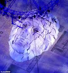 2012 Olympics Closing Ceremony London, John Lennon Imagine face