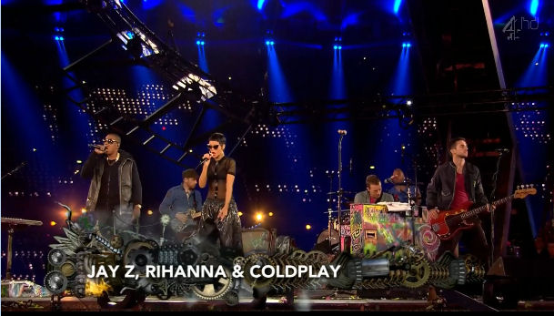 2012 World Olympic Games Paralympics Closing Ceremony Jay Z Rihanna coldplay