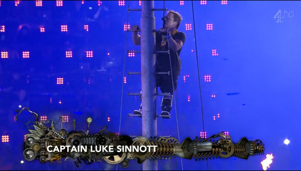 2012 World Olympic Games Paralympics Closing Ceremony Captain Luke Sinnott flag raising