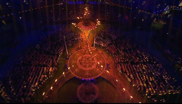 2012 World Olympic Games Paralympics Closing Ceremony The Final Flame sharing