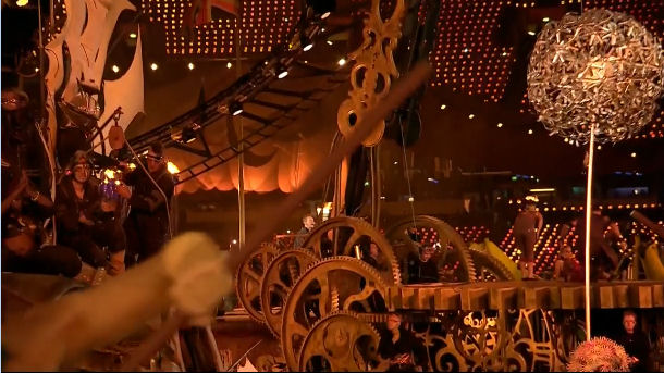 2012 World Olympic Games Paralympics Closing Ceremony sundial gears