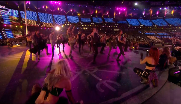 2012 World Olympic Games Paralympics Closing Ceremony stage markings witchcraft
