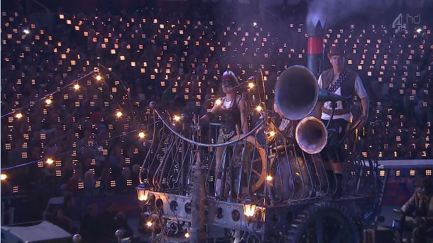 2012 World Olympic Games Paralympics Closing Ceremony pipe horn tube tuba