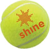 Shine Beach ball logo sun