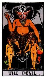 Devil tarot card