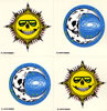 Grateful Dead sun moon set stickers
