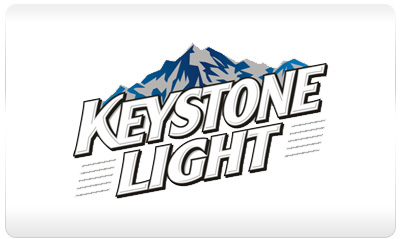 Keystone Light apstone of the pyramid logo