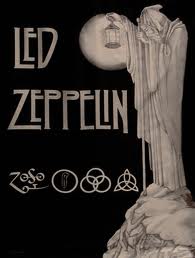 occult Led Zeppelin Stairway to Heaven poster hermit with lantern
