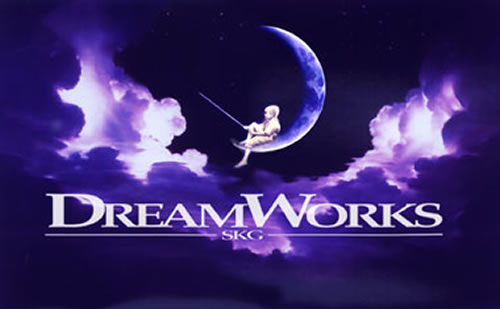 Dreamworks Pictures boy on moon fishing logo