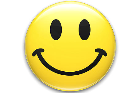 Smiling Happy Face is the yellow sun