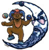 Grateful Dead Occult Juggler Trickster Moon sticker