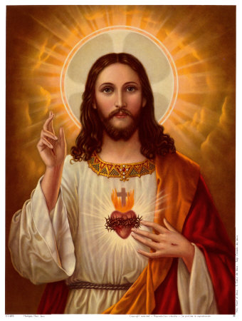 Jesus with sun halo