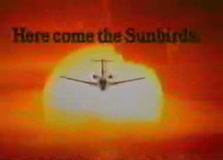 Sunbirds ad logo sun