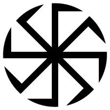 Eight-armed swastika logo image
