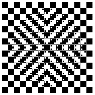 Wavy lines illusion